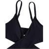 imageMilumia Girls 3 Pieces Bikini Set Wrap Criss Cross Swimsuit Bathing Suit with Ruffle Beach SkirtBlack
