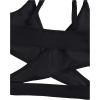 imageMilumia Girls 3 Pieces Bikini Set Wrap Criss Cross Swimsuit Bathing Suit with Ruffle Beach SkirtBlack