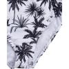 imageMilumia Girls 3 Pieces Bikini Set Wrap Criss Cross Swimsuit Bathing Suit with Ruffle Beach SkirtBlack Floral