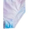 imageMilumia Girls 3 Pieces Bikini Set Wrap Criss Cross Swimsuit Bathing Suit with Ruffle Beach SkirtTie Dye Printed