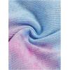 imageMilumia Girls Cute Tie Dye Beach Coverups Pompom Trim Swimsuit Swimwear Cover UpTie Dye Purple Blue