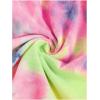 imageMilumia Girls Cute Tie Dye Beach Coverups Pompom Trim Swimsuit Swimwear Cover UpYellow Pink