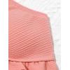 imageMilumia Girls Cute Two Piece Bikini Set Dalmatian Print Frill Trim Knot SwimsuitA Multicolored