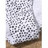 imageMilumia Girls Cute Two Piece Bikini Set Dalmatian Print Frill Trim Knot SwimsuitA Multicolored