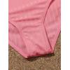 imageMilumia Girls Cute Two Piece Swimsuit V Neck Spaghetti Strap Wireless Bikini SetPink