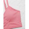imageMilumia Girls Cute Two Piece Swimsuit V Neck Spaghetti Strap Wireless Bikini SetPink