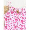 imageMilumia Girls Floral Halter Cutout One Piece Swimsuit with Ruffle Cover Up SkirtsPink