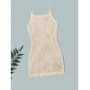 imageMilumia Girls Knitted Split Hem Cami Beach Dress Coverup Sleeveless Swimsuit Cover UpsApricot