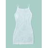imageMilumia Girls Knitted Split Hem Cami Beach Dress Coverup Sleeveless Swimsuit Cover UpsWhite
