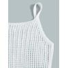 imageMilumia Girls Knitted Split Hem Cami Beach Dress Coverup Sleeveless Swimsuit Cover UpsWhite