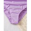 imageMilumia Girls One Piece Swimsuit Ruched Bow Tie Side Scoop Neck Vacation SwimwearLilac Purple
