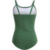 imageMilumia Girls One Piece Swimsuit Solid Spaghetti Strap Cute Swimwear Bathing SuitN Army Green