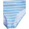 imageMilumia Girls Two Piece Swimsuit Striped Spaghetti Strap Wireless Bikini SetStriped Blue