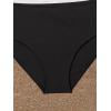 imageMilumia Girls Two Piece Swimsuit V Neck Ruched Spaghetti Strap Wireless Bikini SetDrawstring Black