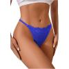 imageMilumia Women Cheeky Sexy Lace Thongs Panties Low Rise GString UnderwearRoyal Blue