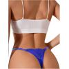 imageMilumia Women Cheeky Sexy Lace Thongs Panties Low Rise GString UnderwearRoyal Blue