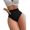 imageMilumia Women High Waist Sexy Panties French Cut Bikinis UnderwearBlack