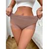 imageMilumia Women Sexy Boyshorts Lace Mesh Panties Low Rise Cheeky UnderwearBrown