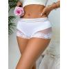 imageMilumia Women Sexy Boyshorts Lace Mesh Panties Low Rise Cheeky UnderwearWhite