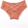 imageMilumia Women Sexy Floral Lace Underwear Criss Cross Seamless Bikini Panty BriefCoral Pink