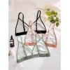 imageMilumia Womens Plus Size 3 Pack Triangle Adjustable Strap Wireless Unpadded Bra Bralette SetsBlack Orange Green