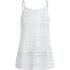 imageMilumia Girls Crochet Swim Cover Up Knitted Beach Cami Dress Bikini CoverupsWhite Plain