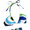 imageMilumia Womens 4 Piece Swimsuits Triangle Bikini Sets Bathing Suit with Mesh Cover Up Beach Skirt ampamp BandanaMulticolored