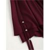 imageMilumia Womens Ruched Drawstring Short Skirt Y2k Pleated Asymmetrical Hem Mini SkirtsBurgundy