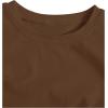 imageMilumia Girls 2 Pack Ruched Knot Side Round Neck Sleeveless Basic Crop Tank TopsSolid Brown