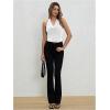 imageMilumia Women Ruched Halter Y2k Crop Tops Backless Cowl Neck Sleeveless ShirtsWhite