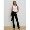 imageMilumia Women Ruched Halter Y2k Crop Tops Backless Cowl Neck Sleeveless ShirtsWhite