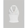 imageMilumia Women Ruched Halter Y2k Crop Tops Backless Cowl Neck Sleeveless ShirtsWhite