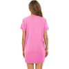 imageMilumia Women Casual Short T Shirt Dress Short Sleeve Straight Mini Tee Shirt DressDeep Rose