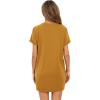 imageMilumia Women Casual Short T Shirt Dress Short Sleeve Straight Mini Tee Shirt DressGinger