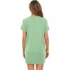 imageMilumia Women Casual Short T Shirt Dress Short Sleeve Straight Mini Tee Shirt DressGreen