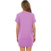 imageMilumia Women Casual Short T Shirt Dress Short Sleeve Straight Mini Tee Shirt DressLilac Purple