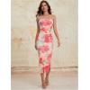 imageMilumia Womens Summer Strapeless Tube Top Dresses Side Slit Ruched Bodycon Maxi Dress VacationPink Light Blue