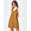 imageMilumia Women V Neck Corduroy Pinafore Overall Mini Dress Jumper DressGinger