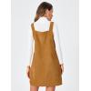imageMilumia Women V Neck Corduroy Pinafore Overall Mini Dress Jumper DressGinger