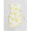 imageMilumia Womens Floral Ruched Mini Tube Dress Strapless Split Hem Bodycon DressesYellow