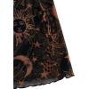 imageMilumia Womens Vintage 90s Mini Dress Spaghetti Strap Boho Mesh Short DressesBlack and Gold