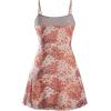 imageMilumia Womens Vintage 90s Mini Dress Spaghetti Strap Boho Mesh Short DressesDusty Pink