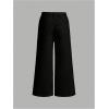 imageMilumia Girls High Waist Cropped Pants Wide Leg Jeans with PocketBlack