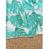 imageMilumia Girls Tropical Print Mesh Sheer Coverups Bikini Swimsuit Cover UpMulti White Green