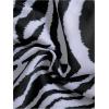imageMilumia Womens 2 Piece Swimsuit Leopard Print Ring Linked Bandeau Bikini SetsBlack and White