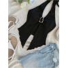 imageMilumia Womens Going Out Halter Top Y2k Slit Hem Backless Crop Tank Tops Rave ClubBlack