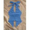 imageMilumia Womens Going Out Halter Top Y2k Slit Hem Backless Crop Tank Tops Rave ClubBlue