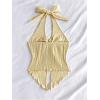 imageMilumia Womens Going Out Halter Top Y2k Slit Hem Backless Crop Tank Tops Rave ClubButter Yellow
