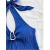 imageMilumia Womens Going Out Halter Top Y2k Slit Hem Backless Crop Tank Tops Rave ClubRoyal Blue