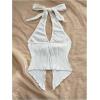 imageMilumia Womens Going Out Halter Top Y2k Slit Hem Backless Crop Tank Tops Rave ClubWhite